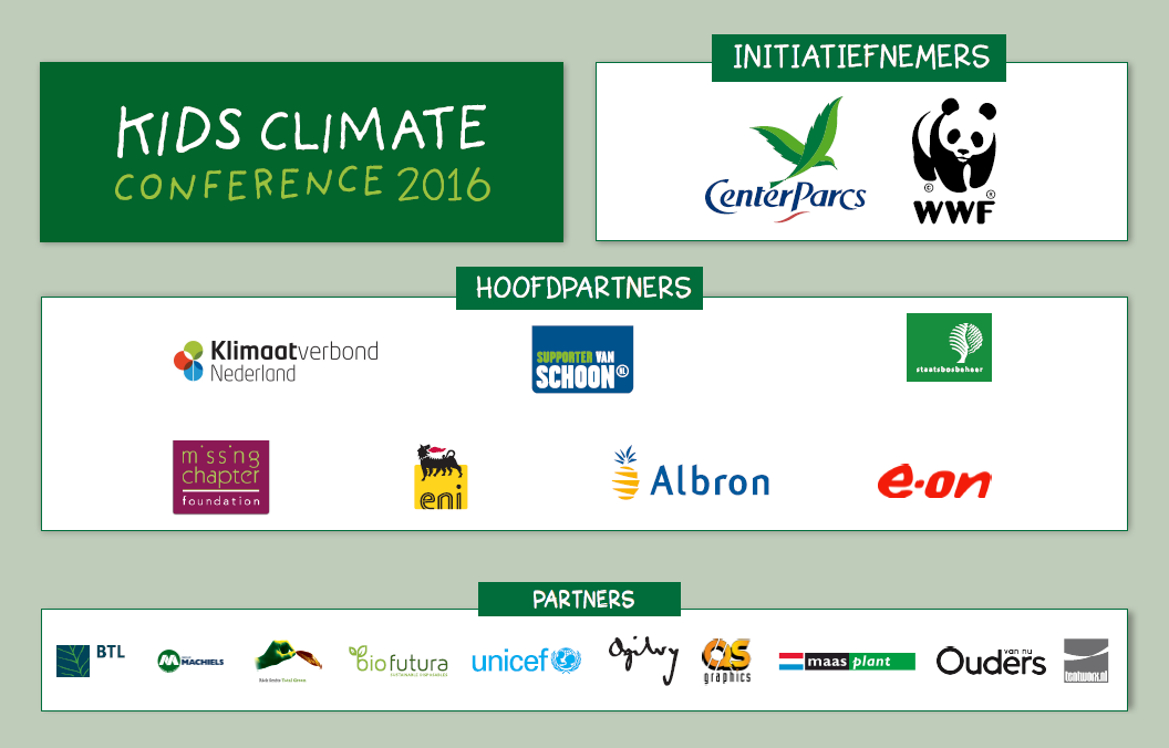 Partners van Kids Climate Conference 2016